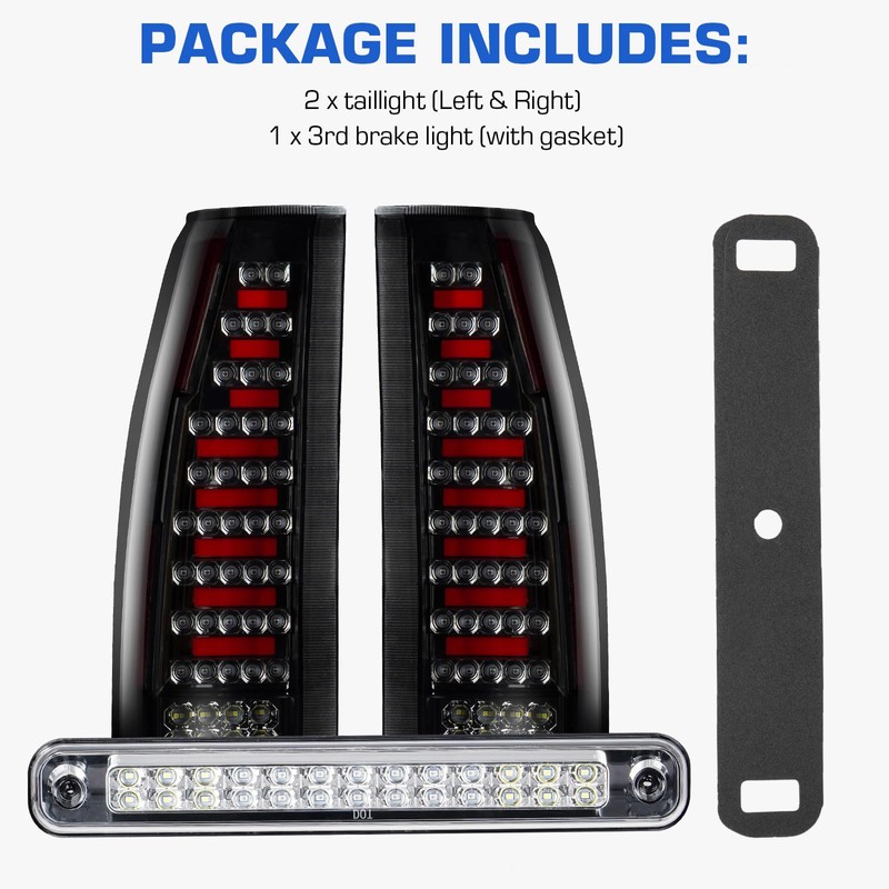 Tail Light +3rd Third Brake Cargo Lamp Fit for Chevy