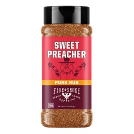 Fire And Smoke Society Sweet Preacher BBQ Rub, 17 oz.