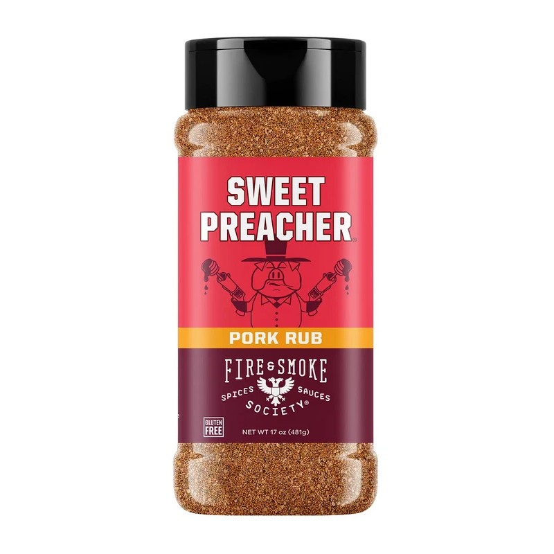 Fire And Smoke Society Sweet Preacher BBQ Rub, 17 oz.