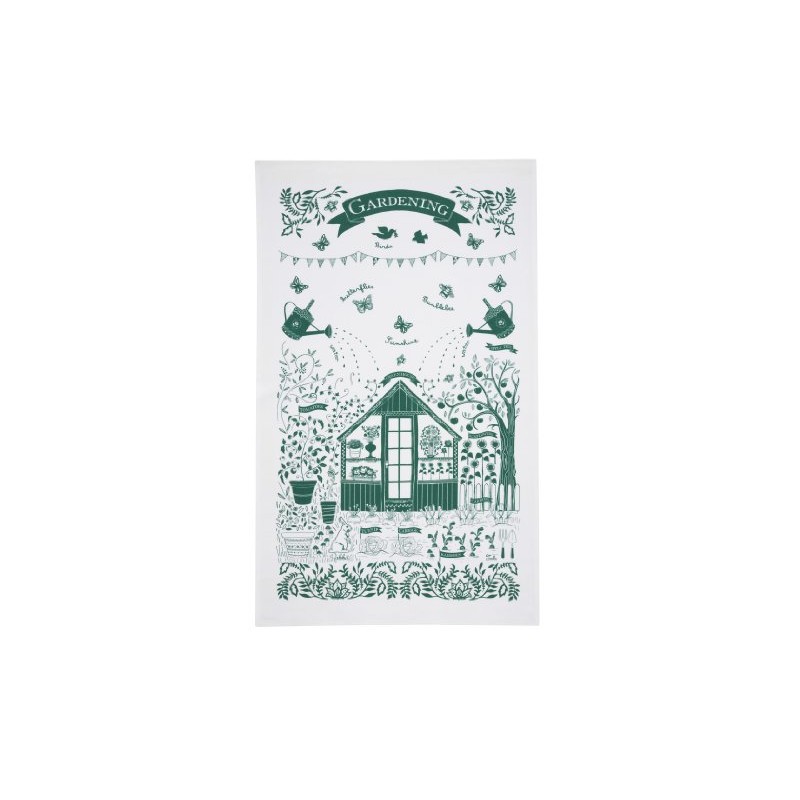 Gardening Cotton Tea Towel
