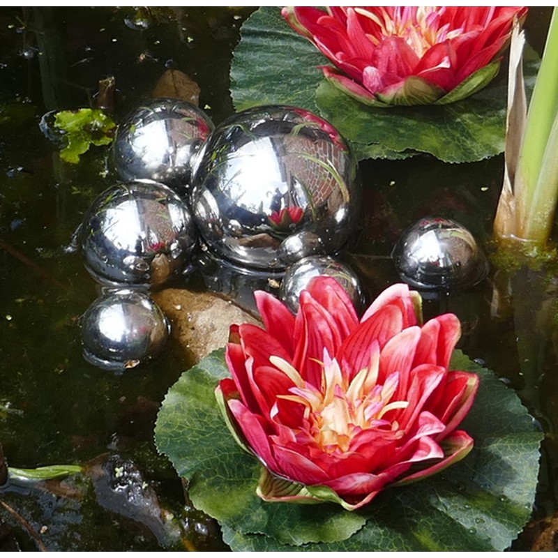 Decorative Ball – Silver Swimming Balls – Pond Ball for