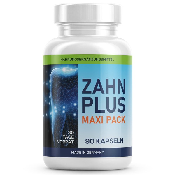 MayProducts Zahn Plus Capsules Maxi Pack - For Teeth and Gums - Monthly Supply 90 Capsules Contents (1x)