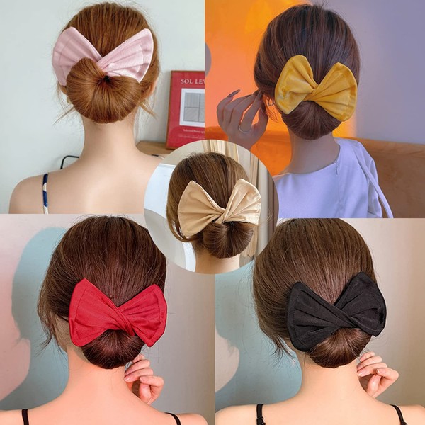 Doyeemei Popular 5-Piece Set, Women's Bun Goods, Scrunchy, Girls, Hair