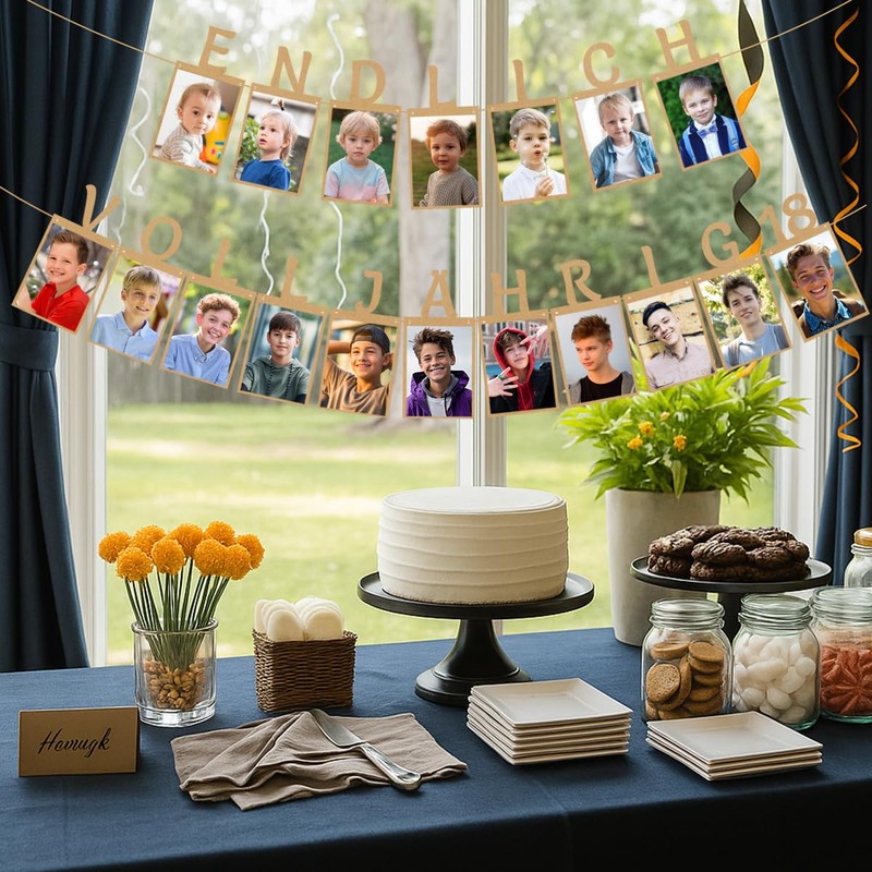 Garland 18th Birthday Photo Garland