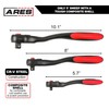 ARES 42033-3-Piece 72-Tooth Composite Ratchet Set - Chrome Vanadium Steel