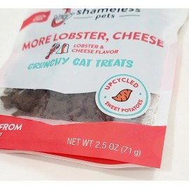 SHAMELESS Pets 2.5oz Crunchy TUNA CAT TREATS More Lobster, Cheese Skin & Coat