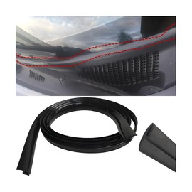 Mandark Car Windshield Seal Strip, 1.7M/5.6Ft Rubber Weather Auto Front Rear Windscreen Panel Molding Trim Strip, Waterproof Sunroof Window Door Seal Stripping, Universal for Vehicles