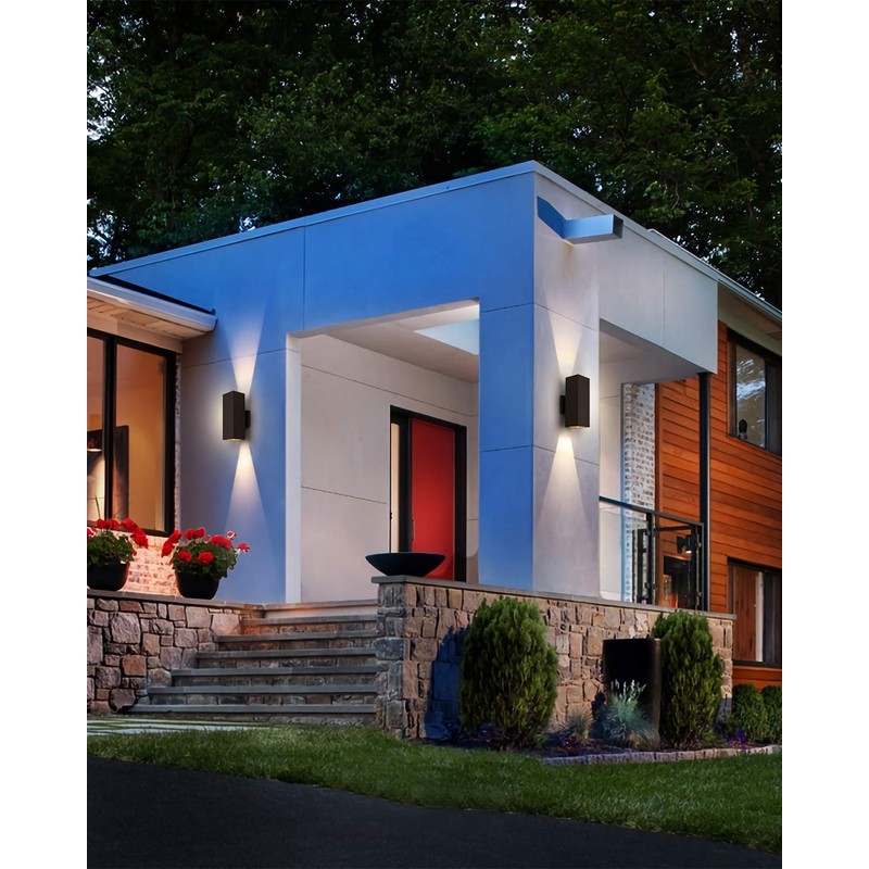 harriet Outdoor Wall Lights, Modern Outdoor Wall Sconces Aluminum Waterproof,
