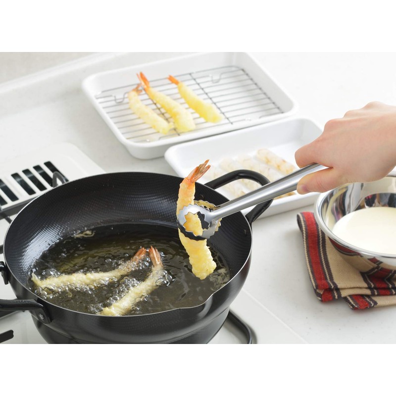 Yoshikawa YJ2787 Cooking Tongs, 9.2 inches (23.3 cm), Made in