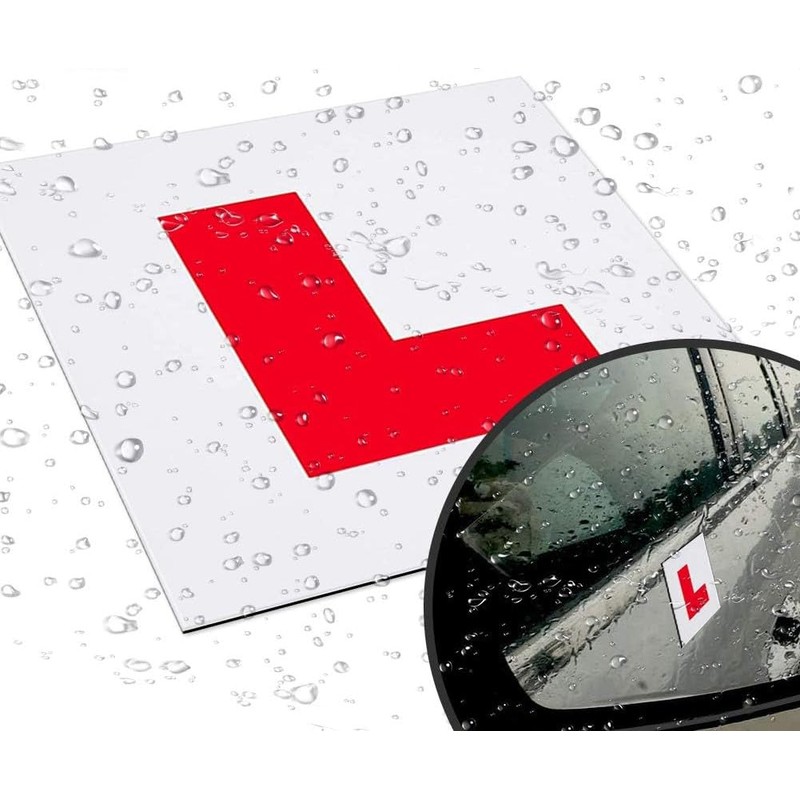 fiXte 2 x Fully Magnetic Vehicle L Plates PVC Plastic