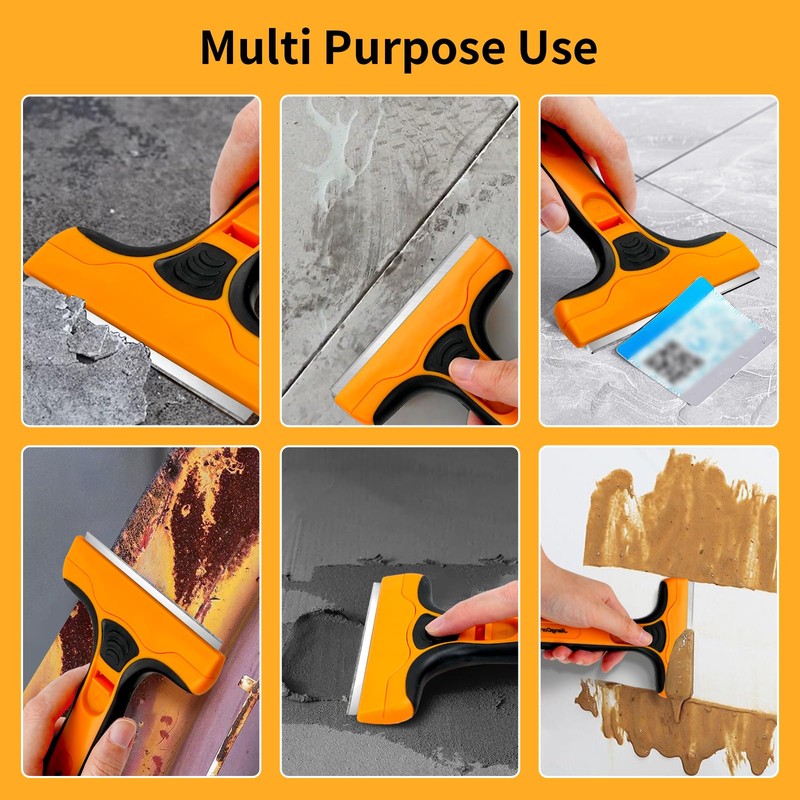 Wide Razor Blade Scraper Tool – 4" Scraper Tool with