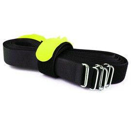 10 x Velcro Cable Ties Straps Velcro/On Different Sides – 80 cm Neon