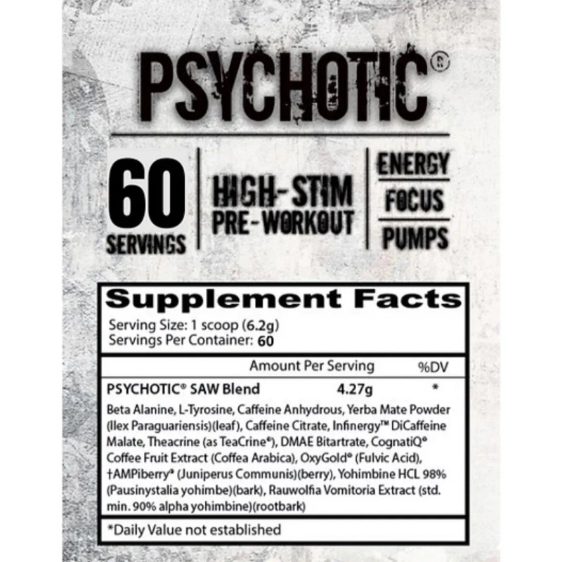 Pre Entreno Psychotic Saw Series Insane Labz Version 60 Serv