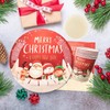 Christmas Tableware Set,16 Guests Christmas Decoration Disposable Dinnerware Set with