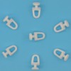 140 Pieces White Curtain Track Rollers Pulleys,Plastic Curtain Hooks Gliders