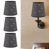 3pcs Fabric Lampshade Modern Star Pattern E14 Lampshade Hand Crafted