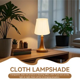 Small Drum Lamp Shades, White Lamp Shade Fabric Clip on Lamp Shades for Table Lamps Floor Lamps Wall Lamps Desk Lamp Chandelier