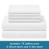 BYSURE Jersey Knit King Size Sheets Set 6 Pieces, Stretch