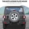 JeCar Tailgate Handle License Plate Holder Rear License Mounting Bracket