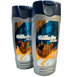 Gillette 2GILLETTE SPORT CLEAN REFRESHING BODY WASH 12oz