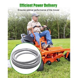 Deck Belt Kevlar Fit for Toro Exmark 126-6626 Bad Boy 041-1560-00 ZT CZT Elite John Deere 717A 727A ZTrak with 54" Deck Lawn Mower, 5/8" x 156" Drive V-Belt