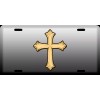 L@@K Cross Car Vanity Tag  License Plate
