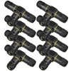 Pack of 8 Cable Connectors Waterproof IP68, 3-Pin T-Shape Junction