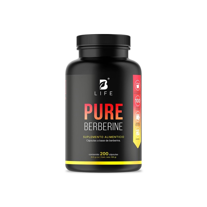 B Life Berberina HCL Pura 1000 mg | 200 Cápsulas