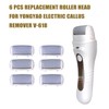 Electric Callus Remover Replacement Heads - 6 Pack Replacement Roller