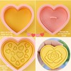Heart Cookie Cutter Set,10PCS Valentines Cookie Cutter,3D Heart Shaped Cookie