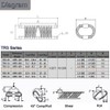 PGFUN 10 Loops Wire Rope Isolator 304 Stainless Steel Anti-Vibration