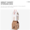 MAGICLULU 10pcs Christmas House Cardboard Treat Boxes House Shaped Paper