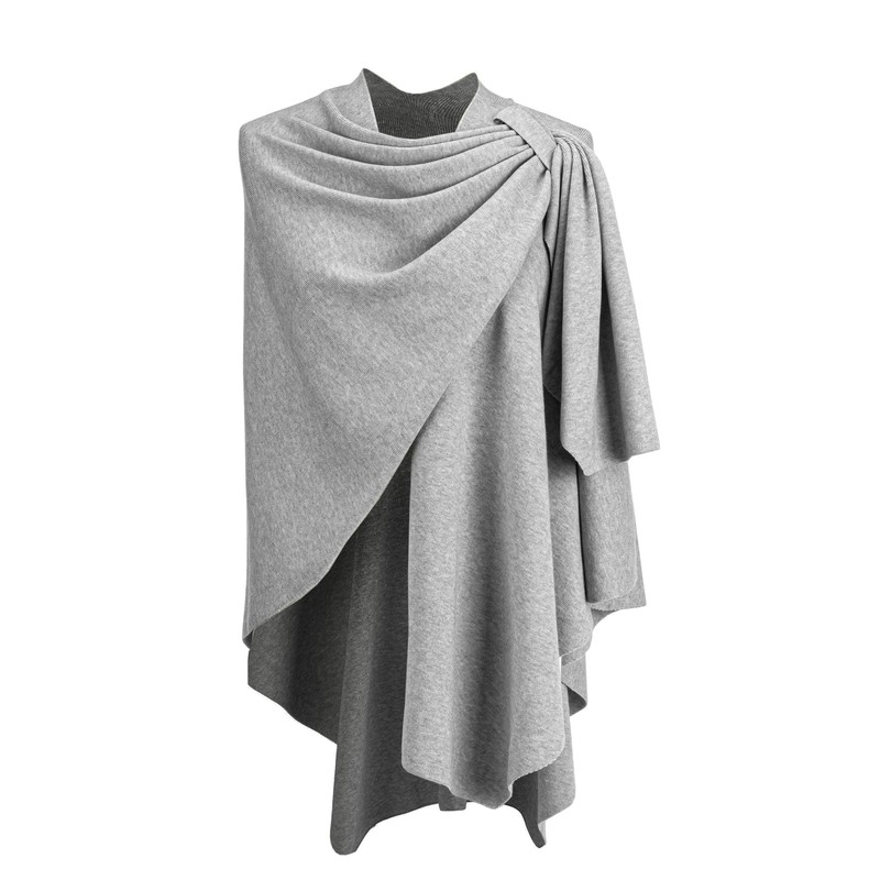 DEMDACO Keyhole Pullover Poncho Travel Wrap, One Size Fits Most
