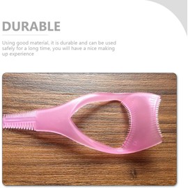Juego de Herramienta de Maquillaje de Ojos, Peine para Pestañas de Plástico, Guía para Delinear y Aplicar Máscara, Set de 1 Unidad, Ligero y Portátil para Uso Diario