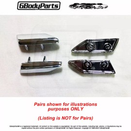 Gbodyparts 81-88 Cutlass Top of Fender Hood Trim Extension Chrome Trim Molding RH 22512187