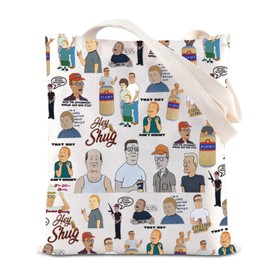 King Hill Quote Gift King Hill TV Series Fans Tote Bag King Hill Cartoon Shoulder Bag Bobby Character Inspired Gift (SHUG T UK)