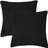 PiccoCasa Corduroy Pillow Cover Decorative Cushion Cover Striped Pillow Case