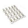 MAKRAMA Gancho Para Llavero Macrame 2cm (20 Pzas) (Plateado)