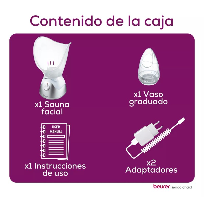 Beurer Vaporizador Y Humificador Facial Profesional Fs50 Beurer