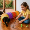 PUBAMALL Túnel para Gatos, Juguete Extensible Plegable para Jugar con