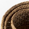 Mercana Dakota Medium Brown Seagrass Round Basket in Set Of