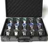 AUKURA 15 slots Watch organizer Case, Aluminum watch storage box,