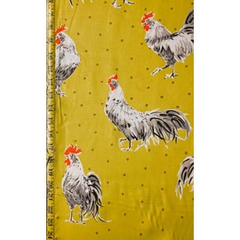 Morning Stars - Dijon - Alexander Henry Fabric - by The Yard