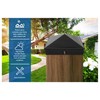 5x5 Nominal (4.5" x4.5") Plastic Pyramid Vinyl Fence Post Cap