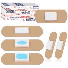Geiserailie 100 Pcs Pressure Bandages XL for Dialysis Patients 2.83 x 1.18 Inch Pressure Adhesive Bandage Waterproof for Wound Care Absorbent Pad Thin Skin Seniors First Aid Essential