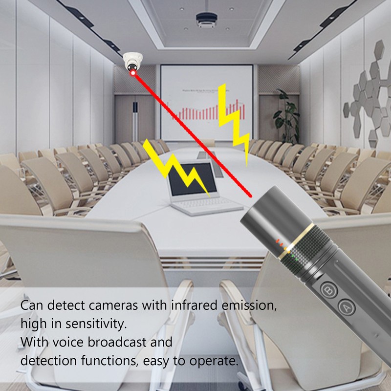 Signal Detector Wireless Voice Broadcast Infrared Bug Finder Camera Scanner