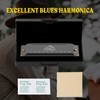 EastRock Blues Harmonica G KEY Mouth Organ 10 Hole with