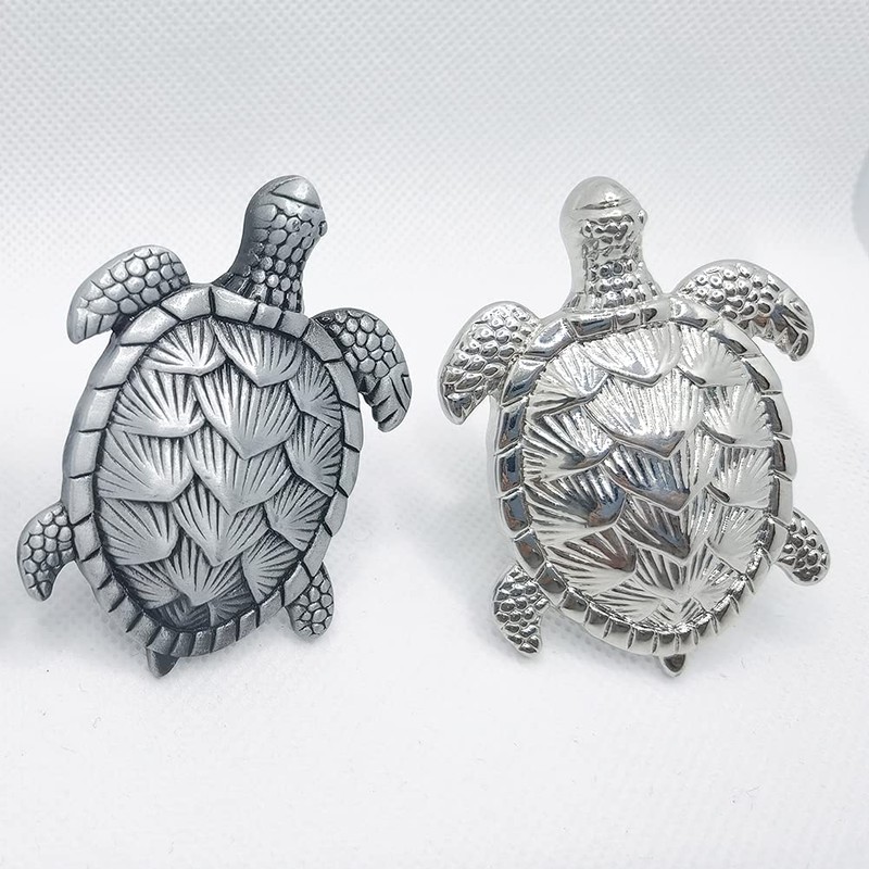 HWAQHDYL 6 Pcs Sea Turtle Shape Knobs Door Handle Cabinet