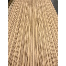 Zebrawood Composite Wood Veneer 24" x 48" raw no Backing 1/42'' Thick VH # 2906