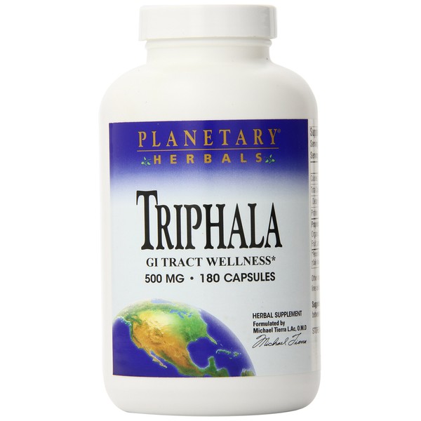 Planetary Herbals Triphala 500 mg- 180 Capsules (Pack of 2)